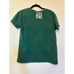 PINK - Victoria's Secret Victoria's Secret PINk by 5th & Ocean Green JETS V Neck T Shirt Size Small Photo 1