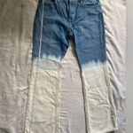Old Navy  Blue and White Ombre Flare Jeans Photo 3