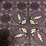 Grateful Dead Purple stealie n bolt  bandana Photo 3