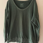 Aerie Offline Oversized Pullover Sweater Washed Dark Green Photo 0