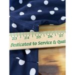 CHAPS Women Polka Dot Long Sleeve Button-Up Shirt Blue Size 2X No Iron Career Photo 3