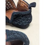 Jeffrey Campbell Taggart Suede Ankle Booties Black Leather Boots Heeled Slip On Photo 5