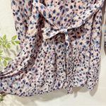 Greylin Kai Tie Waist Relaxed Fit Bubble Hem Mini Dress Pink Dot Size Small NWT Photo 11