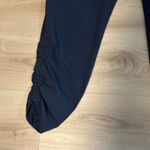 Athleta Navy Blue Aspire Ankle Pant Size 4 Joggers Track Pants Zip Pockets Photo 9