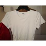 Babaton New Womens Aritzia Contour Ruched Midi Dress 2XS XXS White Sand SS Photo 2