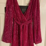 Hello Molly Pink Sparkly Dress Photo 2