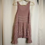 Free People Intimately  Voile Trapeze Lace Slip Dress Tunic in Misty Pink XS Photo 4