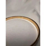 Vintage gold toned ridged quiet luxury thin bracelet Photo 3