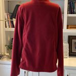Merona Burgandy Fleece Zip up Jacket Medium Photo 2