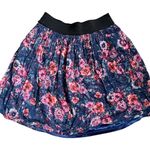 Forever 21 pink and blue floral skirt Photo 0
