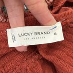 Lucky Brand NWT  Burnt Brick Crochet Open Back Halter Top Photo 4