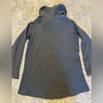Soft Surroundings  Gray Cowl Neck Knit  Hoodie with Pockets Size Small Photo 2