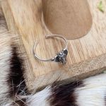 Elephant Head Sterling Silver Toe Ring Silver Photo 3