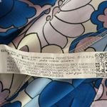 ZARA  Retro Floral Print Long Maxi Skirt Back Split Women Size M Blue BOHO Chic Photo 7