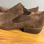 Korks Gertrude Short Suede Bootie Size 7.5 Brown Shootie Slip On Chelsea Casual Photo 1