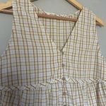 Carole Christian Gingham Sleeveless Blouse White Size M Photo 1