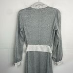 Vintage The Wilroy Traveller Polka Dot A line Dress with Belt size Small Gray Photo 6