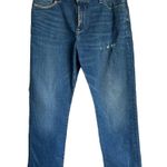 Anthropologie  Holding Horses Straight Cropped Boyfriend Distressed Jeans Size 28 Photo 3