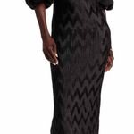 L'IDEE Du Cap Midi Black Dress Size US 6 Medium Photo 0