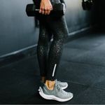 Zyia Active Black Reflective Mirage Light n Tight Hi Rise 7/8 24" Size 14/16 Photo 2