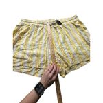 Torrid  Pull On Stretch Linen Shorts Mid Rise 4X Stripe Butter Yellow NWT #V9-1 Photo 6