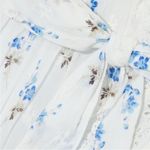 Love Shack Fancy  100% cotton mini dress in cream and blue floral NWT Photo 4