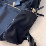 Black Nylon Backpack with Gold Hardware Photo 4