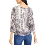 Vince Camuto  Women's Snake Print Tie Front Shirt Blouse Top Size Small Photo 1