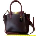 Coach 1941 Troupe Tote Colorblock in Vintage Mauve Brown Burgundy Satchel Photo 5
