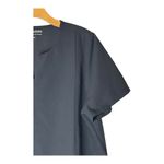 Mandala Scrub Top Women XL Black Equa Tek Technology Short Sleeve Medical Doctor Photo 3
