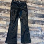 REWASH  Black Faux Leather Trousers Photo 2