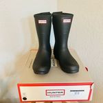 Hunter  Original Short Back‎ Adjustable Rain Boot, BLACK GRAY, Size 10, NWT Photo 12