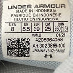 Under Armour  CHARGED PURSUIT WO SIZE 8 SNEAKER GRAY  WHITE GOOD CLEAN CONDITION Photo 9