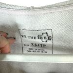 Free People We The Free Brown Abstract Asymmetrical Button Front Hoodie Sweater Photo 1