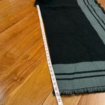 Woolrich  Black & Gray Soft Poncho Fringe Wrap One Size Photo 6