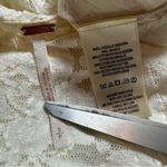 Free People Ivory Cream Lace Sleeveless Skater Skirt Dress w/ Slip Small Photo 4