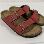 Birkenstock Red Burgundy  double strap buckle Sandals great condition Sz 36 Photo 0