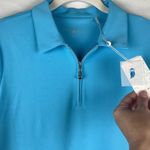 NWT Sport Haley Zip Up Polo Small Blue Photo 1