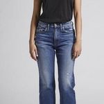 Silver Jeans NWT  Frisco Straight Leg Jeans Sz 30 High Rise Dark Wash Distressed Photo 0
