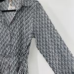 Free People NEW  Rillo Beach Summer Shirtdress Small Black White Lightweight Photo 6