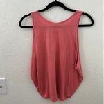 We The Free  People Striped Sedgwick Tank Top Shirt Coral Gray Oversized Size XS Photo 4