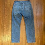 Alice + Olivia  Amazing Removed Waistband Genevive High Waist Straight Leg Jeans Photo 2