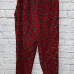 Pendleton VTG 70s  Womens 100% Wool Tapered Pants Tartan Red Plaid Size 14 Lined Photo 1