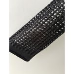 Zesica Open Knit Sweater Size S Black Crochet Cover Up Beach Witchy Goth Rave Photo 5