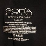 Sofia Vergara  Womens Cropped Joggers Size M 8-10 Black Nylon Spandex Pockets New Photo 6