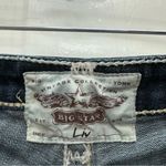 Big star Liv thick stitch distressed raw hem denim bermuda shorts women's 26 x 7 Photo 2