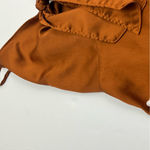 Abercrombie & Fitch Abercrombie & Fitch Satin Tie-Front Camisole Brown Womens Size Large Y2K *FLAWS Photo 5