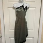 H&M Divided One-Shoulder Satin Dress Photo 4