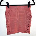 Windsor  stretch mini skirt with side lace up side accents Photo 3