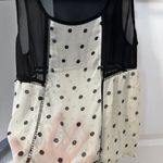 Chloe K Black & polka dot tank blouse Photo 3